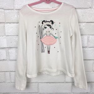 Cynthia Rowley Girls’ Graphic Long Sleeve Shirt.